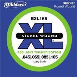 D'Addario EXL165 Nickel Round Wound Long Bass Strings - Click Image to Close